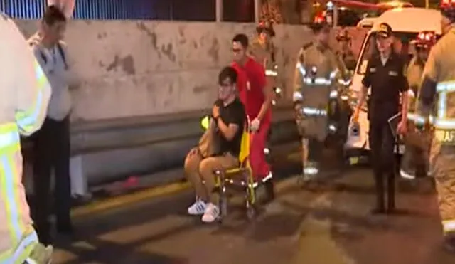 Hasta el lugar llegaron unidades de emergencia para atender a los heridos. Foto: Panamericana | Video: Panamericana