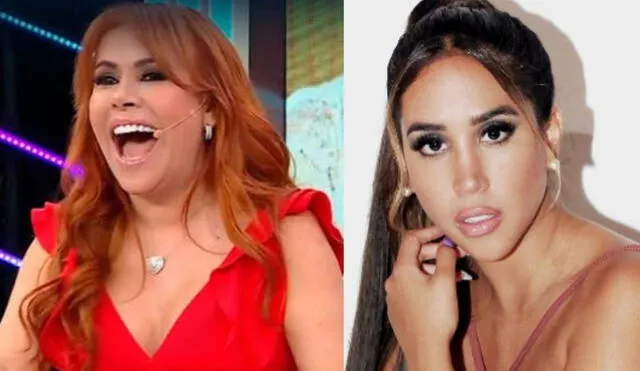 Magaly Medina piensa que a Melissa Paredes le molestó que evidenciara que Anthony Aranda "no pudo pagarle la cuenta del restaurante y tuvo que pagarlo ella". Foto: composición La República/Captura ATV/Melissa Paredes/Instagram