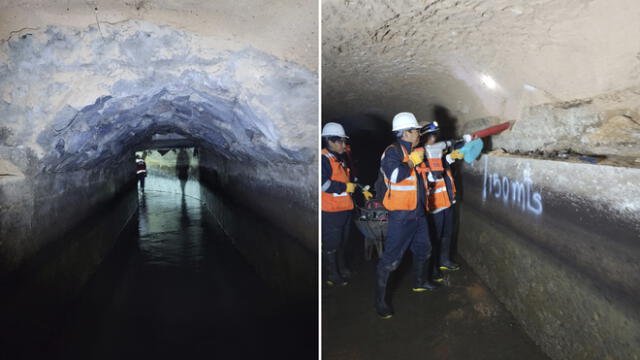 Arequipa. Estudios se realizaron en el túnel y canal de Zamácola. Foto: Sedapar