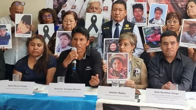 Familiares de víctimas y heridos de la masacre del 9 de enero en Juliaca. Foto: John Reyes/La República.