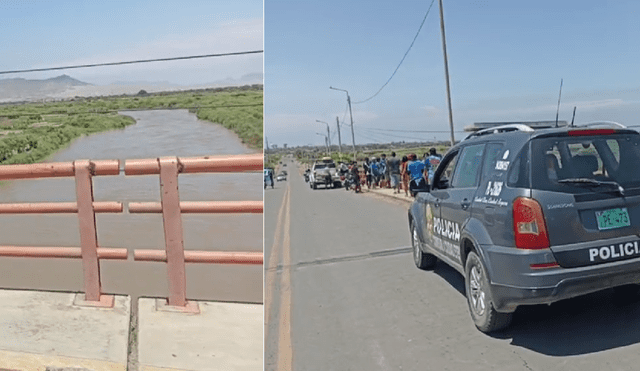 Menor cayó de un puente en Chiclayo. Foto: Captura de video/Prensa Enlace Informativo.