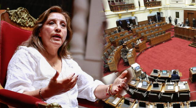 Tanto la presidenta Dina Boluarte como el Legislativo presentan un alto nivel de desaprobación, según IEP. Foto: composición LR