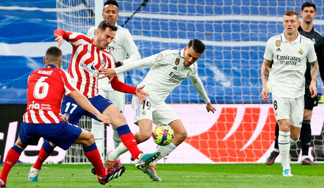 Real Madrid enfrentó al Atlético en el Bernabéu por LaLiga. Foto: EFE