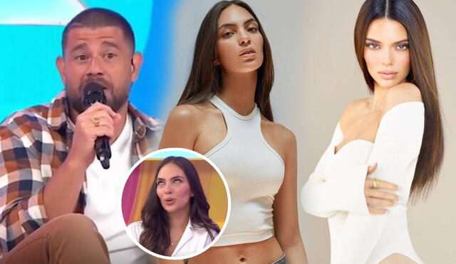 Yaco Eskenazi comenta el parecido que tienen Natalie Vértiz y Kendall Jenner. Foto: composición LR/ Estás en todas/Instagram