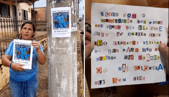 La mujer brasileña denunció por redes sociales que su hijo fue secuestrado. Foto: Tik Tok/composiciónLR