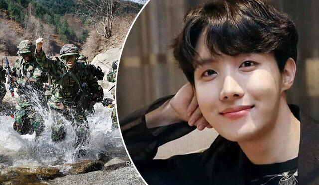 A sus 29 años, J-Hope comenzó el proceso para cumplir el servicio obligatorio en su país. Foto: composición LR/ROK ARMY/BIGHIT A sus 29 años, J-Hope comenzó el proceso para cumplir el servicio obligatorio en su país. Foto: composición LR/ROK ARMY/BIGHIT