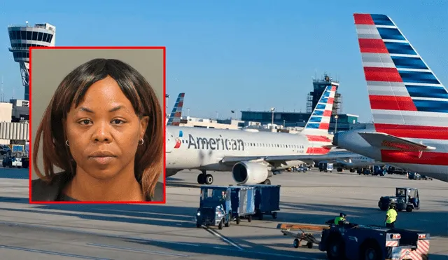 Luego de que la mujer intentara abrir la puerta de la cabina, los pasajeros y los tripulantes lograron sujetarla. Foto: composición LR / New York Post