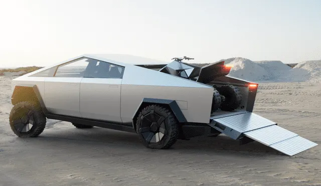 El nuevo auto de la marca de Elon Musk cuenta con una estructura de acero inoxidable laminado en frío. Foto: Tesla