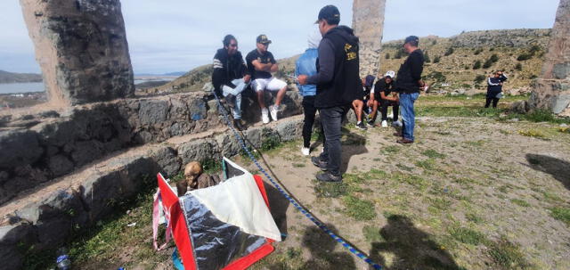Momia encontrada tras intervención del Grupo Terna en Puno. Foto: Kléber Sánchez/URPI-LR