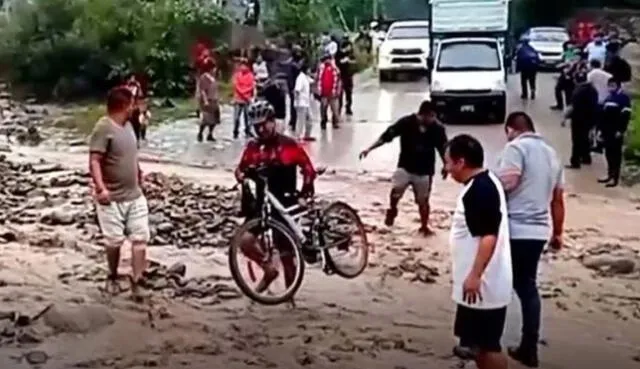 Reportaron huaico en zonas de Santa Eulalia y Chosica. Foto: captura de Canal N