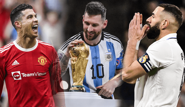 ¡No falta mucho para el Balón de Oro 2023! ¿Cristiano y Karim Benzema tendrán la chance de quitárselo a Messi? Foto: composición LR/Paul Ellis/Franck Fife/Oscar del Pozo/AFP