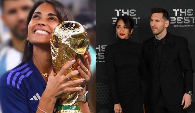 Antonela Roccuzzo se luce al lado de Messi en premios The Best. Foto: composición LR/ Instagram/ AFP
