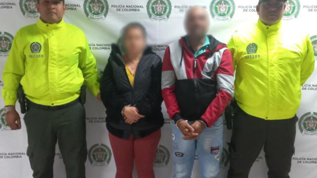 Los acusados, madre y padrastro de la adolescente ya se encuentran en manos de las autoridades en Colombia. Foto: Policia Nacional de Colombia