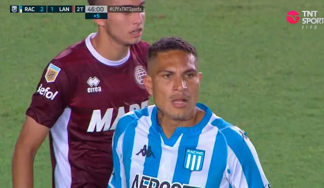 Paolo Guerrero tuvo una ocasión de gol clarita. Foto: captura TNT Sports