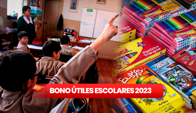 El bono Útiles Escolares tendrá miles de beneficiarios y será entregado en marzo. Foto: composición RL/24horas/CIAE