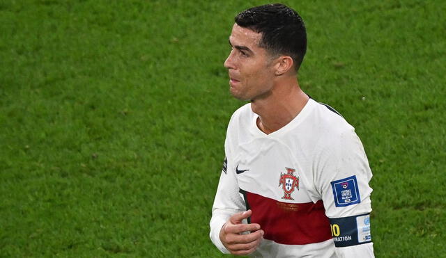Cristiano Ronaldo solo anotó 1 gol en el Mundial Qatar 2022. Foto: AFP