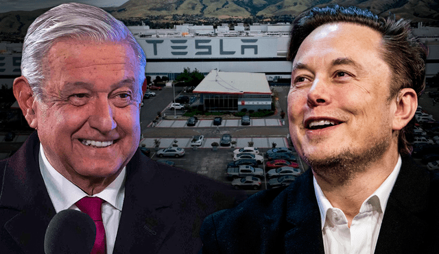 AMLO confirmó que Tesla instalará una planta de vehículos eléctricos en Monterrey. Foto: composición LR/AFP