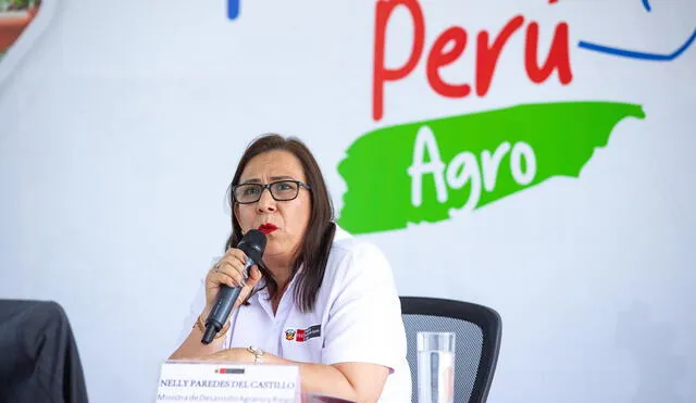 La ministra Nelly Paredes lideró el lanzamiento de Con Punche Perú Agro. Foto: Midagri