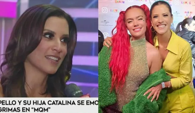 María Pía Copello posó junto a Karol G en el lanzamiento de su álbum. Foto: captura de América TV/Instagram de María Pía Copello