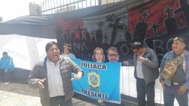 Delegación de ciudadanos juliaqueños viajarían el próximo jueves a Lima. Foto: Kleber Sánchez / URPI-LR