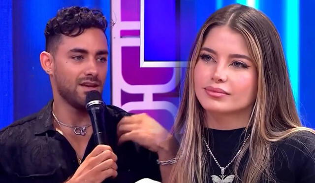 Austin Palao le confiesa a Flavia Laos que no podría tener una relación a larga distancia. Foto: composición LR/ América TV - Video: "Mande quien mande"