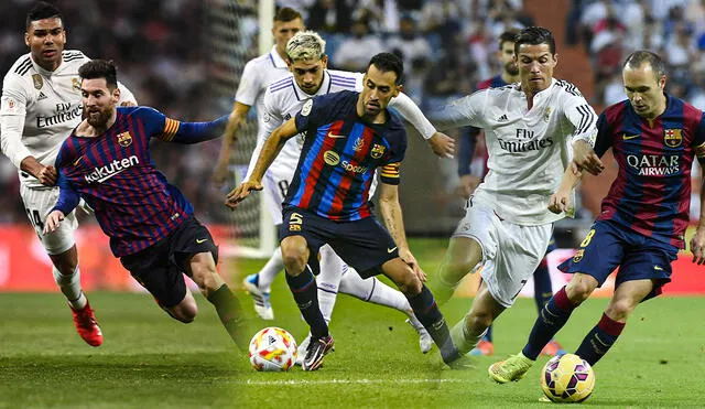 Real Madrid vs. Barcelona: los clásicos tienen como mayor ganador al cuadro blanco. Foto: composición de La República/AFP