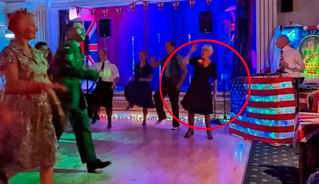 Linda Williams se la pasó bailando toda la noche pese a que horas antes se había sentido un poco mal. Foto: BBC