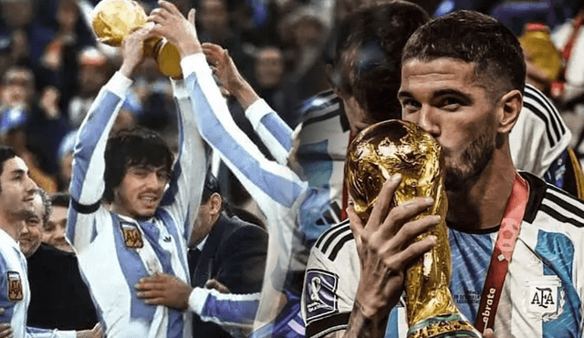 Rodrigo de Paul ganó la Copa América, la Finalissima y el Mundial Qatar 2022 con la selección argentina. Foto: composición LR/Twitter/Rodrigo de Paul