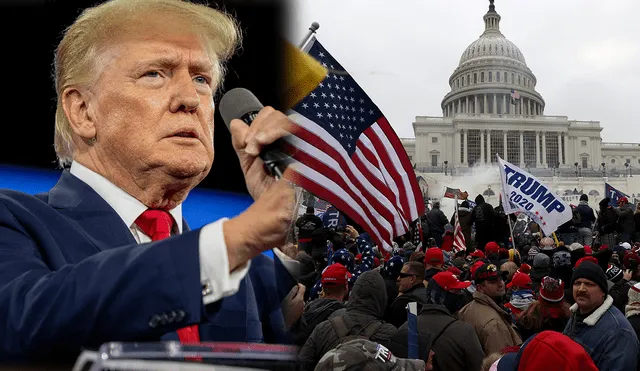 El asalto al Capitolio de EE. UU. estuvo protagonizado por centenas de seguidores de Donald Trump. Foto: composición LR/AFP