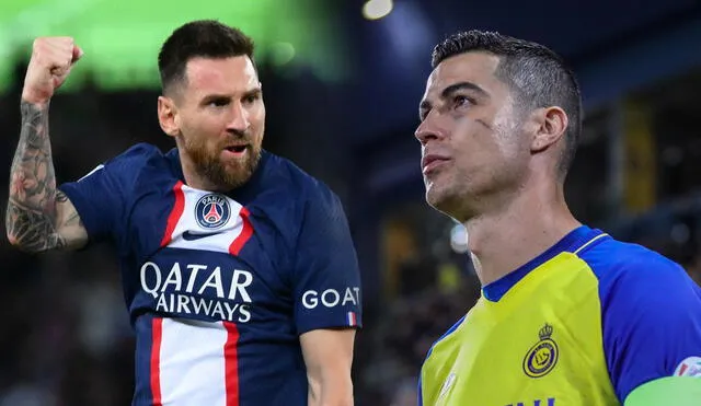 Lionel Messi y Cristiano Ronaldo solo han coincidido en la liga española y la Champions League. Foto: composición GLR/AFP