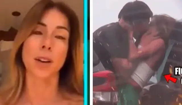 Fiorella Cayo fue captada besándose con André Castañeda. Foto: Instagram Fiorella Cayo/ Amor y fuego