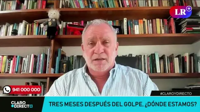 Augusto Álvarez Rodrich en "Claro y directo" habla sobre la situación política del Perú. Foto: captura de LR+ / Video: LR+