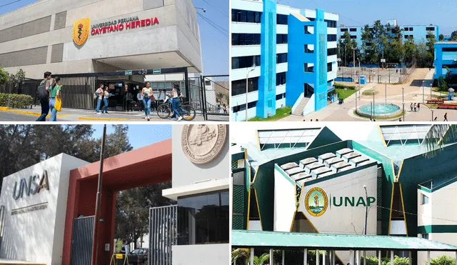 Sunedu: universidades sobresalientes en los 24 departamentos del Perú. Foto: composición LR/UPCH/Andina/UNSA/UNAP-Video: Youtube Cayetano Heredia