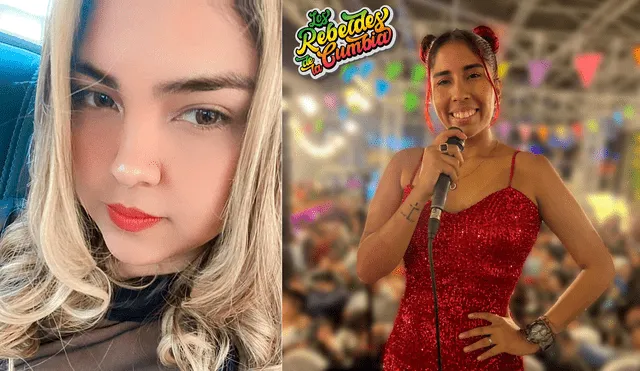 Estrella Feijoó sustituirá a Azucena Calvay. Foto: composición LR/Facebook/Estrella Feijoó/Los Rebeldes de la Cumbia