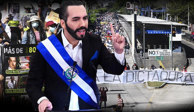 La figura política del presidente salvadoreño, Nayib Bukele, ha generado opiniones divididas. Foto: composición LR/AFP