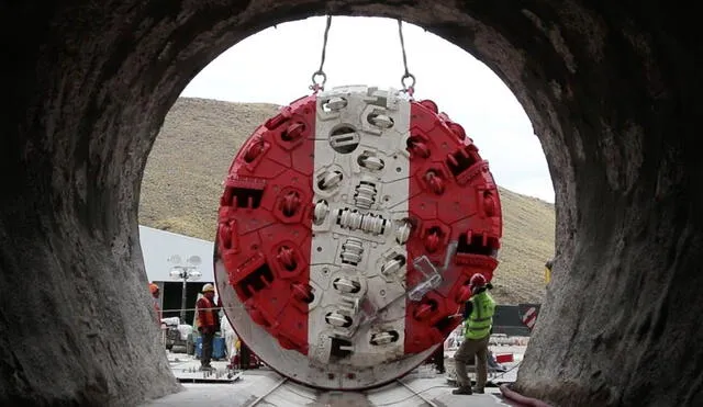 ¿Cambios para peor? Tuneladora ya no sería usada para hacer túneles de 16 kilómetros, sino apelarán a tecnología convencional. Foto: La República.