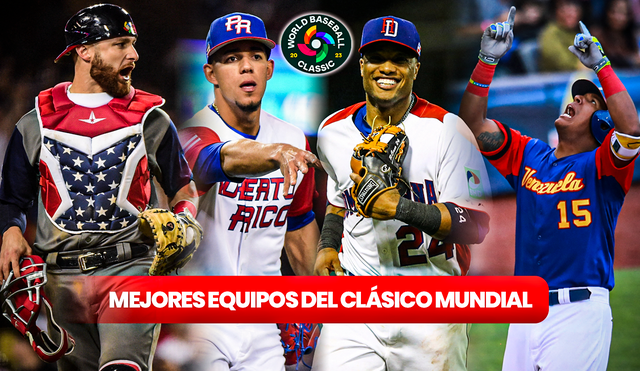 ¿Hay un algún rival que quisieras evitar? Revisa el ranking de los mejores equipos del Clásico Mundial de Béisbol, donde Venezuela se encuentra en el top 10. Foto: composición LR