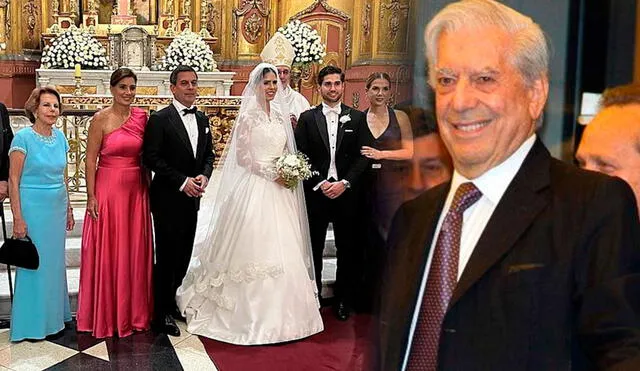Mario Vargas Llosa estuvo con Patricia Llosa y sus hijos en boda de nieta. Foto: composición/LR/Hola/difusión