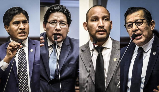 Wilson Soto, Ilich López, Alejandro Muñante y Eduardo Salhuana en contra de prontas elecciones. Foto: Composición LR