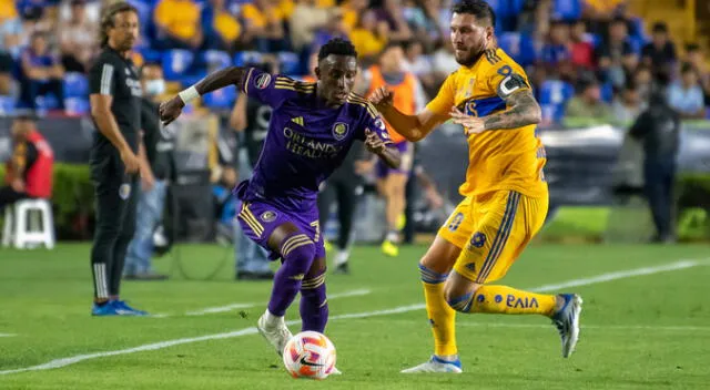 Tigres y Orlando City empataron sin goles en el Estadio Universitario. Foto: EFE