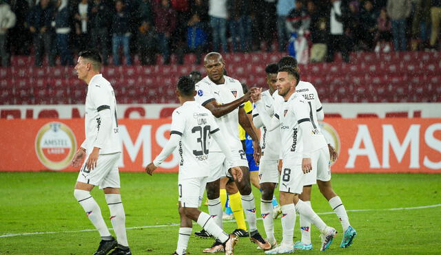 LDU Quito vs. Delfín jugaron en el estadio Rodrigo Paz Delgado Ecuador. Foto: LDU Oficial