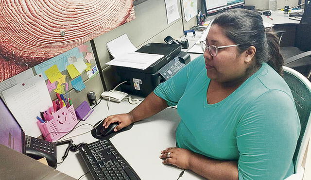 Un futuro. Isabel es contadora y quiere tener su propio estudio contable en el mediano plazo. Foto: difusión