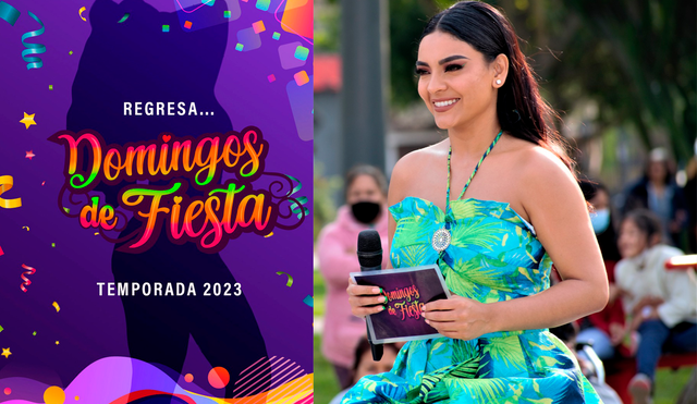 Cielo Torres se fue de "Domingos de fiesta" después de más de un año. Fotos: Facebook Domingos de Fiesta