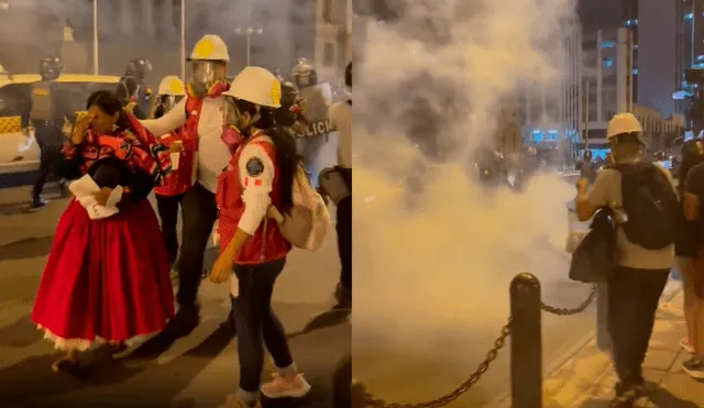 Entre las manifestantes se encontraban mujeres provenientes de otras regiones como Puno. Foto: captura de Twitter/@PeriferiKAT