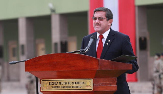 Jorge Chávez Cresta es el segundo ministro de Defensa en el Gobierno de Boluarte. Foto: Mindef
