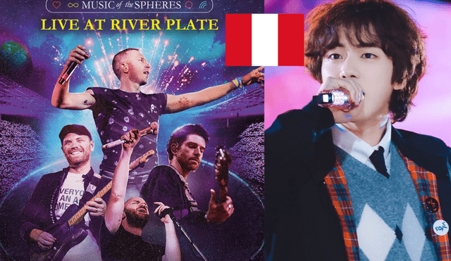 Coldplay realizó concierto junto con Jin de BTS en Argentina en octubre del 2022. Foto: composición LR/Hybe