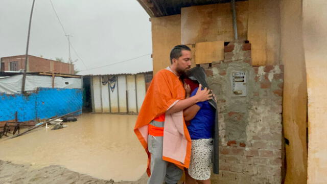 Aún restan rescatar un aproximado de 25 familias en el distrito de Pacora, región de Lambayeque. Foto: Rosa Quincho/URPI-GLR