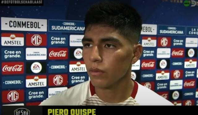 Piero Quispe convirtió su primer gol en el plano internacional con la camiseta merengue. Foto: captura de DirecTV Sports