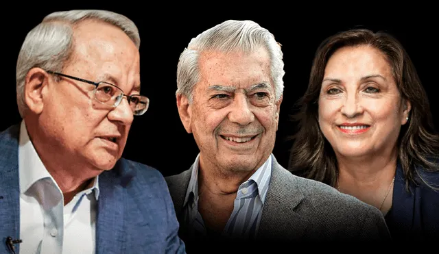 César Hildebrant critió que Vargas Llosa alagara al Gobierno de Dina Boluarte. Foto: composición de Jazmin Ceras/La República
