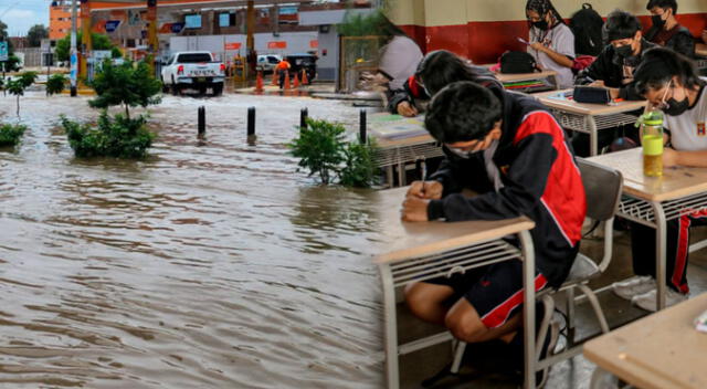 Las fuertes lluvias afectarán a las clases en Lima Metropolitana. Composición: Líbero